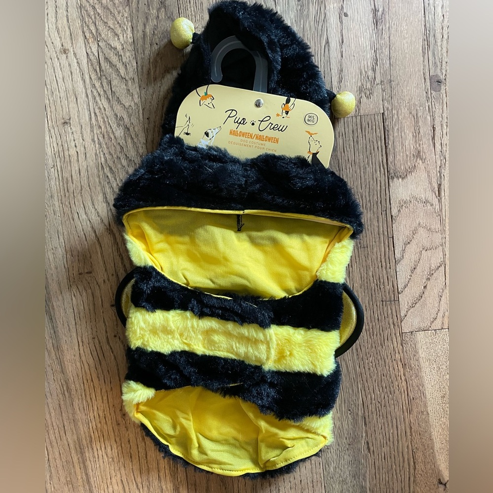 Bee Costume for Dogs - Black and Yellow - Picture 3 of 4